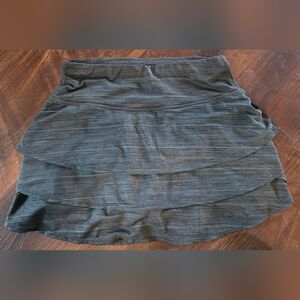 Athleta Gray Athletic Ruffle Skort